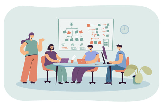 Managers improving team productivity through employee engagement and workplace wellness